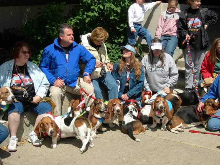 Everyone gathering for the group photo Sunday Morning