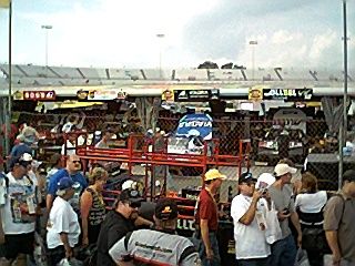 Nextel Cup garage.