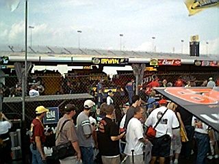 Nextel Cup garage.